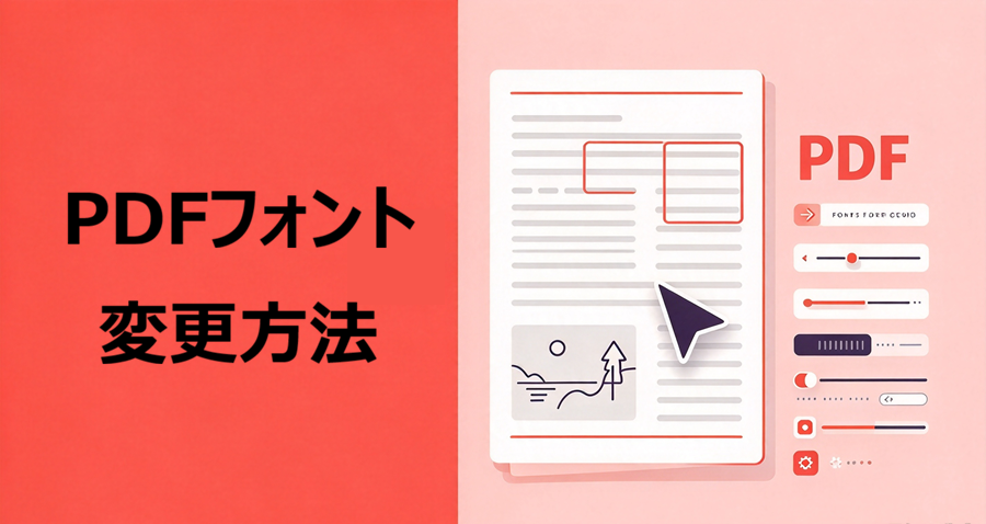 PDFフォント変更方法｜埋め込みPDF・画像PDFの違い、変更手順と注意点