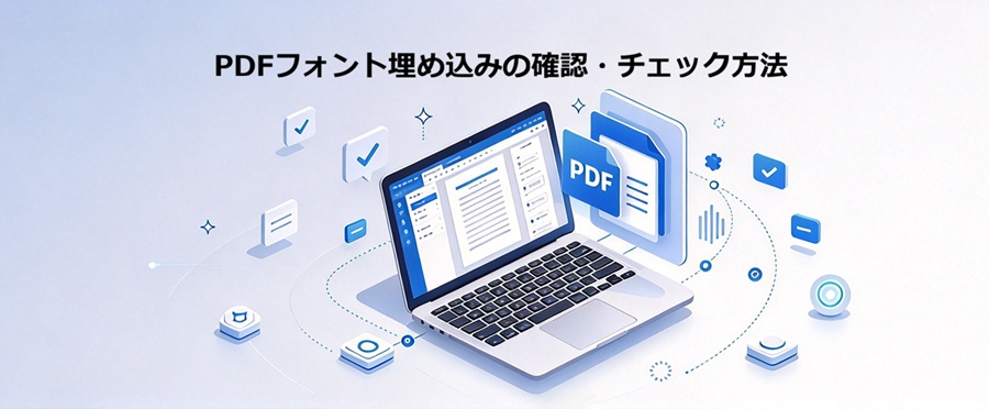 PDFフォント埋め込み完全ガイド:確認方法・チェックツール・トラブル解決策